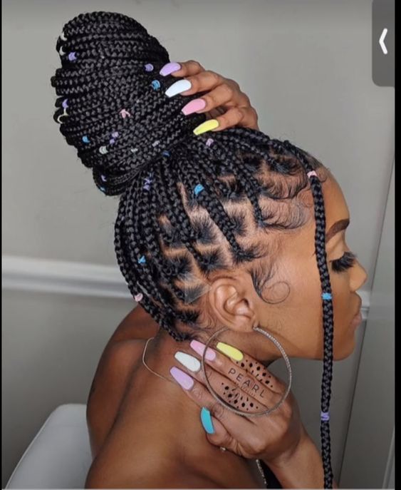 23 Rubber Band Hairstyle Ideas That You Must Try - StayGlam | Natural hair  braids, Hair ponytail styles, Natural hair styles